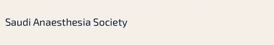 Saudi Anaesthesia Society